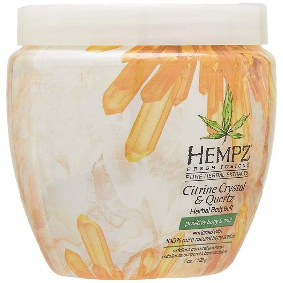 NEW Hempz Citrine Crystal & Quartz Herbal Body Buff - 7 oz CASE (6) - Picture 2 of 9